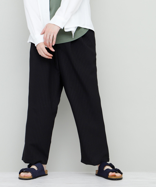 EMMA CLOTHES(エマクローズ)の「2タックリラックスワイドパンツ(その他パンツ・メンズ・ブラック/ネイビー/ブラック系その他・M/L)」の7枚目の写真