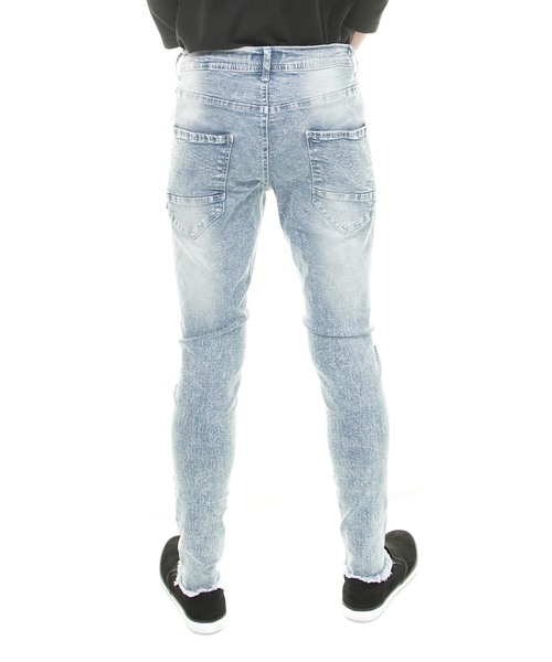 おしゃれスタ(オシャレスタ)の「ストレッチデニムパンツ(BG)(デニムパンツ・メンズ・ブラック/ネイビー/グレー/サックスブルー/ブルー・M/L)」の18枚目の写真