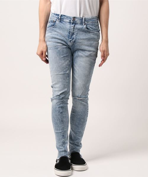 おしゃれスタ(オシャレスタ)の「ストレッチデニムパンツ(BG)(デニムパンツ・メンズ・ブラック/ネイビー/グレー/サックスブルー/ブルー・M/L)」の5枚目の写真