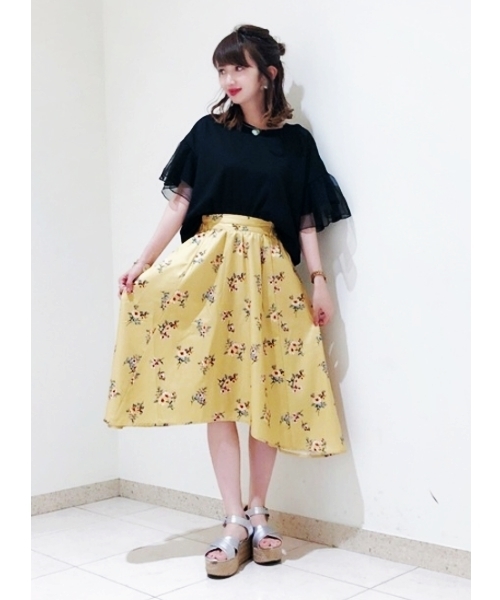 earth music&ecology（アースミュージックアンドエコロジー）の「・フレアスリーブプルオーバー（Tシャツ/カットソー・レディース・ダークグリーン/グレー系その他/ブラック/ベージュ系その他・FREE）」の16枚目の写真