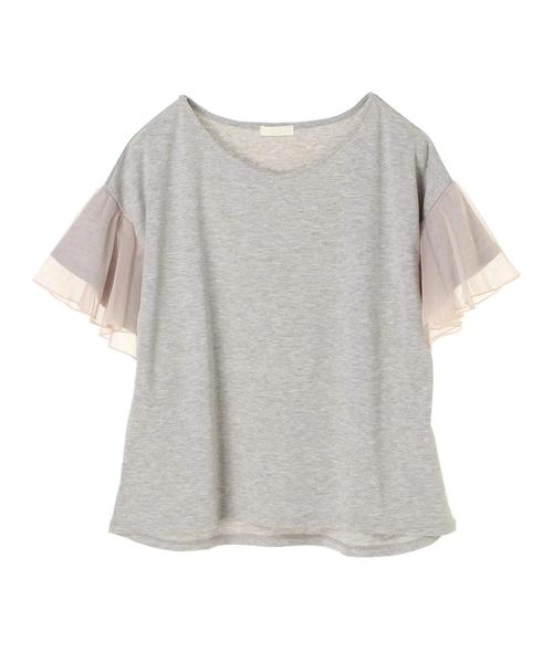 earth music&ecology（アースミュージックアンドエコロジー）の「・フレアスリーブプルオーバー（Tシャツ/カットソー・レディース・ダークグリーン/グレー系その他/ブラック/ベージュ系その他・FREE）」の5枚目の写真