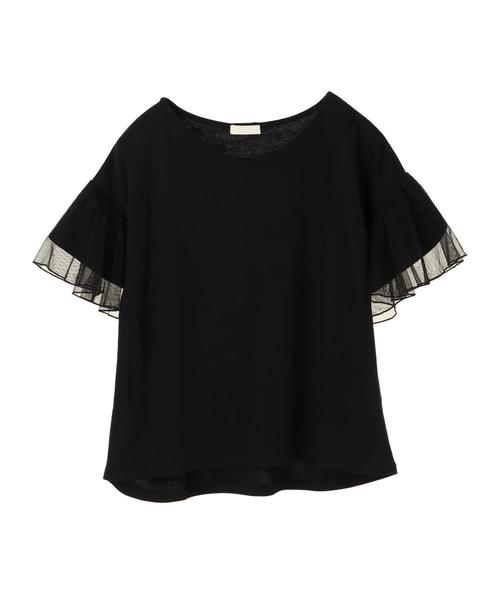 earth music&ecology（アースミュージックアンドエコロジー）の「・フレアスリーブプルオーバー（Tシャツ/カットソー・レディース・ダークグリーン/グレー系その他/ブラック/ベージュ系その他・FREE）」の6枚目の写真