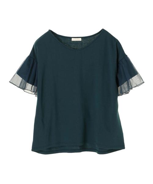 earth music&ecology（アースミュージックアンドエコロジー）の「・フレアスリーブプルオーバー（Tシャツ/カットソー・レディース・ダークグリーン/グレー系その他/ブラック/ベージュ系その他・FREE）」の8枚目の写真