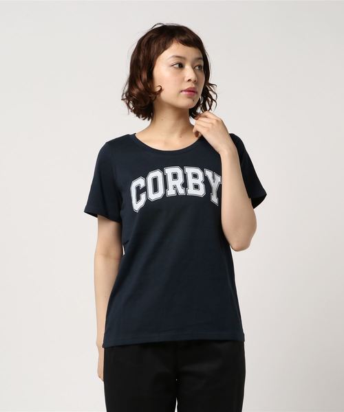 earth music&ecology(アースミュージックアンドエコロジー)の「BIGロゴTシャツ ●(Tシャツ/カットソー・レディース・ブラック/ダークグリーン/ネイビー/オフホワイト/ライトベージュ/テラコッタ・FREE)」の22枚目の写真