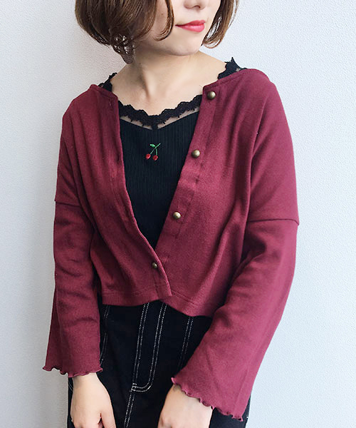 apres jour（アプレジュール）の「リブカーディガン【ZOZOTOWN限定アイテム】（カーディガン/ボレロ・レディース・ダークブラウン/ベージュ/アイボリー/ボルドー・フリー）」の13枚目の写真