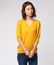 laboratory work | クールミスト抜け感Vネックニット(ニット/セーター)