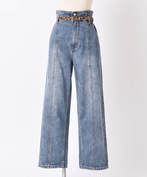 one after another NICE CLAUP（ワンアフターアナザーナイスクラップ）の「ハイウエストデニムデイリーパンツ（デニムパンツ・レディース・ライトブルー/ブラック/ブルー・SMALL/MEDIUM）」の17枚目の写真