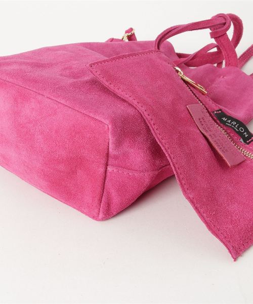 flower(フラワー)の「ウィズスエードバッグ(ショルダーバッグ・レディース・ベージュ/ピンク・FREE)」の4枚目の写真