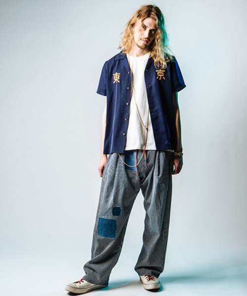 glamb（グラム）の「【glamb】TOKYOレーヨン開襟シャツ（シャツ/ブラウス・メンズ・ホワイト/ブラック/レッド/ネイビー・2/4/1/0/3）」の8枚目の写真
