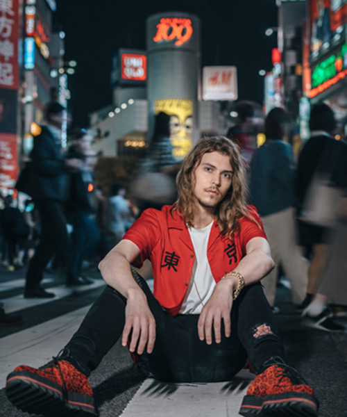 glamb（グラム）の「【glamb】TOKYOレーヨン開襟シャツ（シャツ/ブラウス・メンズ・ホワイト/ブラック/レッド/ネイビー・2/4/1/0/3）」の6枚目の写真