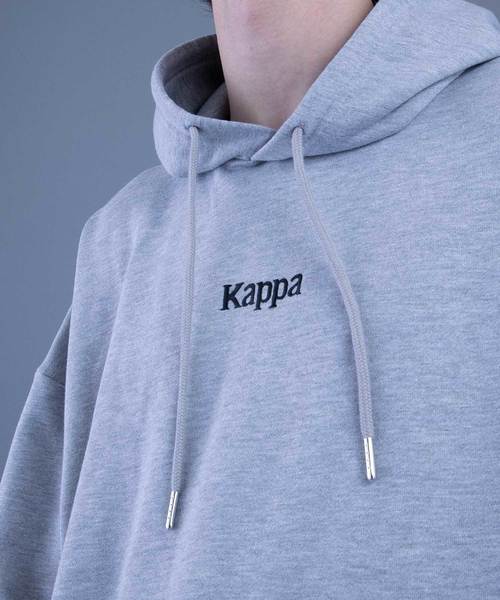 Kappa（カッパ）の「【Kappa/カッパ】別注ビッグシルエット 袖テープ プルオーバーパーカー（パーカー・メンズ・ホワイト/ブラック/ベージュ/オレンジ/杢グレー・FREE）」の19枚目の写真
