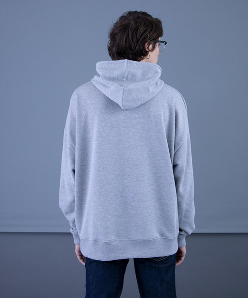 Kappa（カッパ）の「【Kappa/カッパ】別注ビッグシルエット 袖テープ プルオーバーパーカー（パーカー・メンズ・ホワイト/ブラック/ベージュ/オレンジ/杢グレー・FREE）」の13枚目の写真