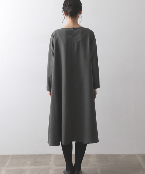 かぐれ（カグレ）の「サマーウールフレアワンピース（ワンピース・レディース・ブラック/ネイビー/グレー・FREE）」の15枚目の写真