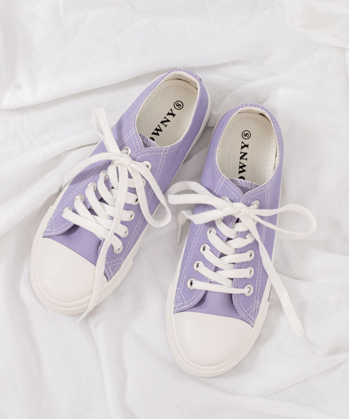 WEGO（ウィゴー）の「WEGO/キャンバスローカットスニーカー（スニーカー・レディース・ブラック/ブラウン/パープル/レッド/ピンク/ホワイト/ブラック系その他/その他1/グレー/ベージュ/その他2/レッド系その他/パープル系その他/カーキ・LARGE/SMALL/MEDIUM）」の9枚目の写真