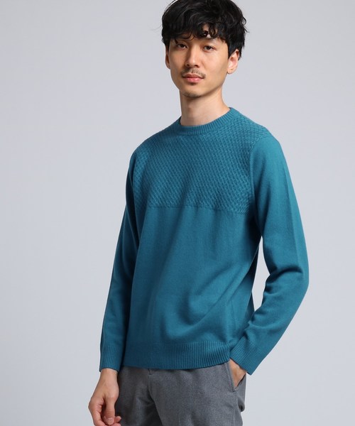 セール 大きいサイズ フルカシクルーネックニット メンズ トップス メンズ ニット カシミヤ ニット Kikuchi タケオキクチ のファッション クルーネック Takeo トップス ギフト プレゼント ニット セーター