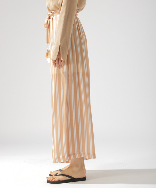 BAYFLOW（ベイフロー）の「タッセルツキワイドパンツ（その他パンツ・レディース・ベージュ/ネイビー/その他・SMALL/MEDIUM）」の11枚目の写真