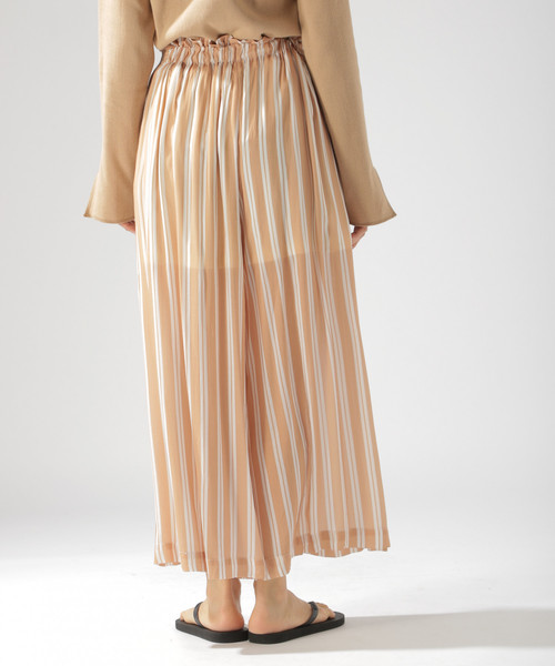 BAYFLOW（ベイフロー）の「タッセルツキワイドパンツ（その他パンツ・レディース・ベージュ/ネイビー/その他・SMALL/MEDIUM）」の12枚目の写真