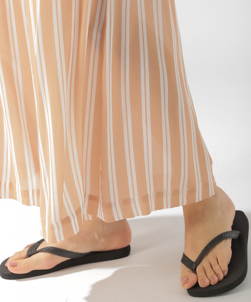 BAYFLOW（ベイフロー）の「タッセルツキワイドパンツ（その他パンツ・レディース・ベージュ/ネイビー/その他・SMALL/MEDIUM）」の18枚目の写真