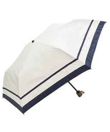 macocca | 遮光率/遮蔽率100％ 超撥水 晴雨兼用傘 makez.マケズ 折りたたみ傘 2本ライン柄(折りたたみ傘)