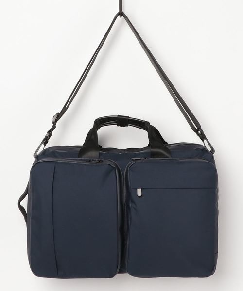 THE SUIT COMPANY(ザ・スーツカンパニー)の「【撥水】Breathatec×TPUコンビ 3WAYブリーフケース(ビジネスバッグ・メンズ・ブラック/ネイビー・FREE)」の2枚目の写真