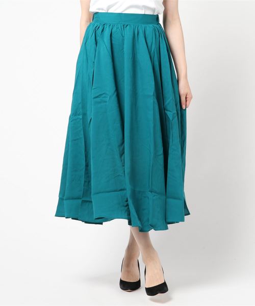 Te chichi（テチチ）の「ギャザーロングスカート（スカート・レディース・ブラック/レッド/オフホワイト/グリーン・ﾌﾘ-）」の3枚目の写真