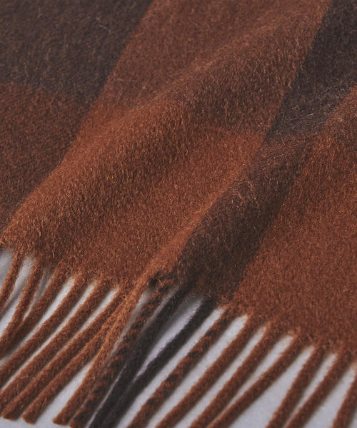 Joshua Ellis（ジョシュアエリス）の「＜Joshua Ellis（ジョシュア エリス）＞CHECK ストール★†（ストール/ショール・レディース・イエロー/ライトグレー/ダークグリーン/レッド/ブラウン/パープル・FREE）」の22枚目の写真