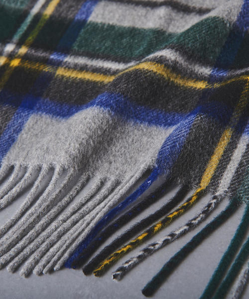 Joshua Ellis（ジョシュアエリス）の「＜Joshua Ellis（ジョシュア エリス）＞CHECK ストール★†（ストール/ショール・レディース・イエロー/ライトグレー/ダークグリーン/レッド/ブラウン/パープル・FREE）」の17枚目の写真