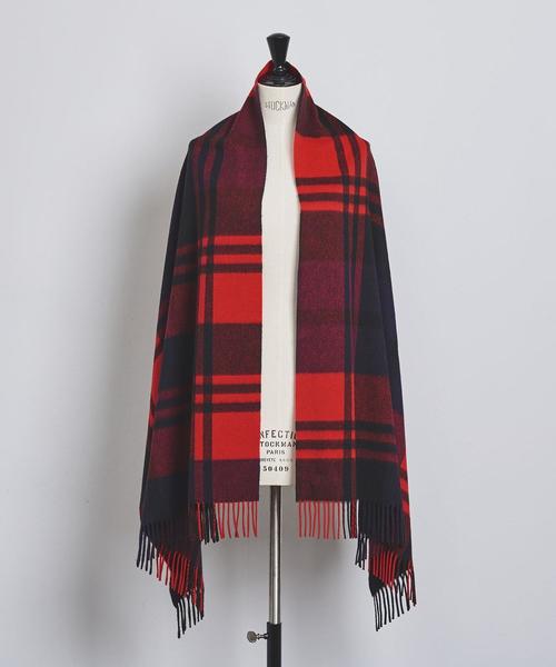 Joshua Ellis（ジョシュアエリス）の「＜Joshua Ellis（ジョシュア エリス）＞CHECK ストール★†（ストール/ショール・レディース・イエロー/ライトグレー/ダークグリーン/レッド/ブラウン/パープル・FREE）」の14枚目の写真