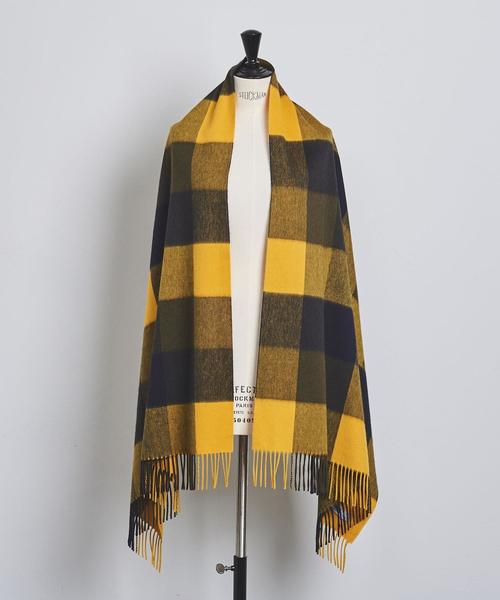 Joshua Ellis（ジョシュアエリス）の「＜Joshua Ellis（ジョシュア エリス）＞CHECK ストール★†（ストール/ショール・レディース・イエロー/ライトグレー/ダークグリーン/レッド/ブラウン/パープル・FREE）」の11枚目の写真