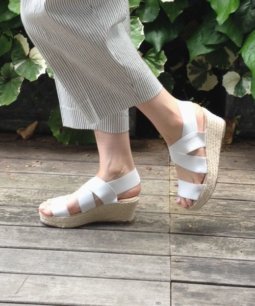 Another Edition（アナザーエディション）の「AE WideBAND WDG SNDL55 ◆（サンダル・レディース・ホワイト/ブラック/ピンク・LARGE/SMALL/MEDIUM）」の2枚目の写真