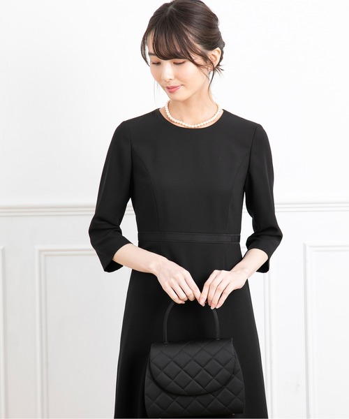 170 ブラック　フォーマル　セットアップ　大きめ　WF ワンダーファクトリー 喪服 ブラックフォーマル レディース 日本製 礼服 ロング丈