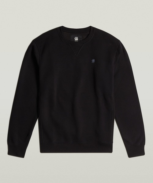 G-STAR(ジースター)の「PREMIUM CORE SWEATER/ベーシックワンポイントロゴスウェット/トレーナー(スウェット・メンズ・ダークネイビー/ダークブラック・SMALL/LARGE/X-LARGE/MEDIUM/X-SMALL/XX-LARGE)」の7枚目の写真