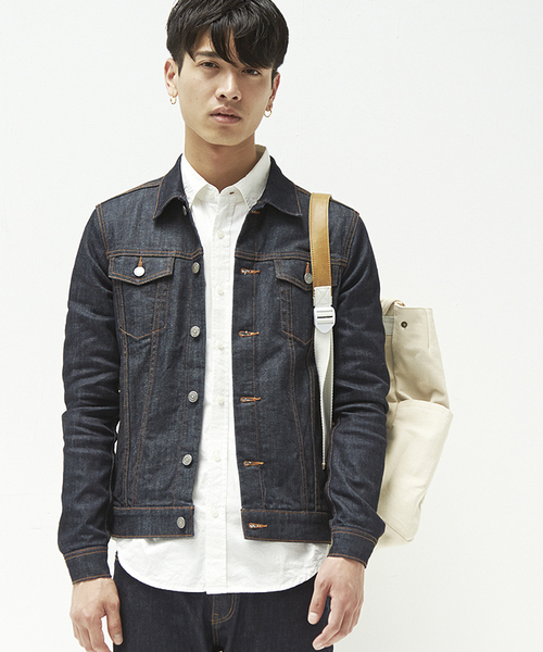 WEGO（ウィゴー）の「WEGO/ジャパンファブリックデニムジャケット（デニムジャケット・メンズ・インディゴブルー/ダークインディゴブルー・MEDIUM/LARGE）」の12枚目の写真