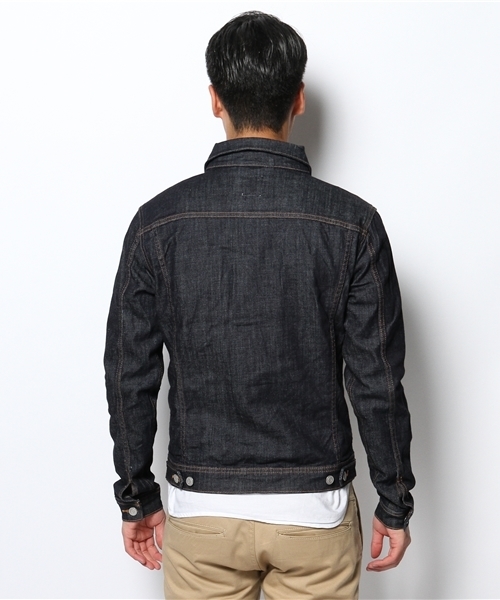 WEGO（ウィゴー）の「WEGO/ジャパンファブリックデニムジャケット（デニムジャケット・メンズ・インディゴブルー/ダークインディゴブルー・MEDIUM/LARGE）」の9枚目の写真