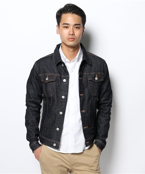 WEGO（ウィゴー）の「WEGO/ジャパンファブリックデニムジャケット（デニムジャケット・メンズ・インディゴブルー/ダークインディゴブルー・MEDIUM/LARGE）」の10枚目の写真