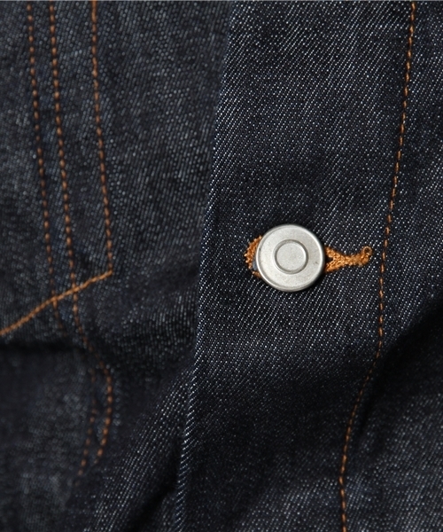 WEGO（ウィゴー）の「WEGO/ジャパンファブリックデニムジャケット（デニムジャケット・メンズ・インディゴブルー/ダークインディゴブルー・MEDIUM/LARGE）」の6枚目の写真