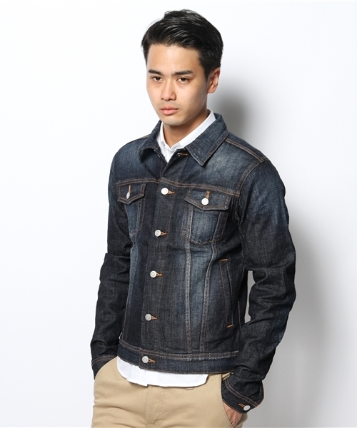 WEGO（ウィゴー）の「WEGO/ジャパンファブリックデニムジャケット（デニムジャケット・メンズ・インディゴブルー/ダークインディゴブルー・MEDIUM/LARGE）」の21枚目の写真