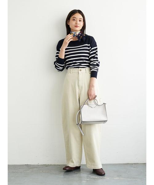 AMERICAN HOLIC(アメリカンホリック)の「コール天5ポケットワイドパンツ*(その他パンツ・レディース・ブラック/ベージュ/アイボリー・S/M/L)」の12枚目の写真