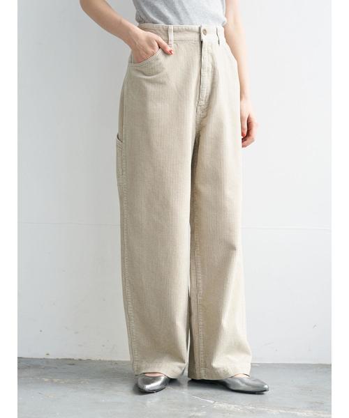 AMERICAN HOLIC(アメリカンホリック)の「コール天5ポケットワイドパンツ*(その他パンツ・レディース・ブラック/ベージュ/アイボリー・S/M/L)」の16枚目の写真