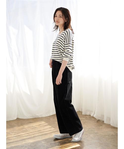 AMERICAN HOLIC(アメリカンホリック)の「コール天5ポケットワイドパンツ*(その他パンツ・レディース・ブラック/ベージュ/アイボリー・S/M/L)」の18枚目の写真