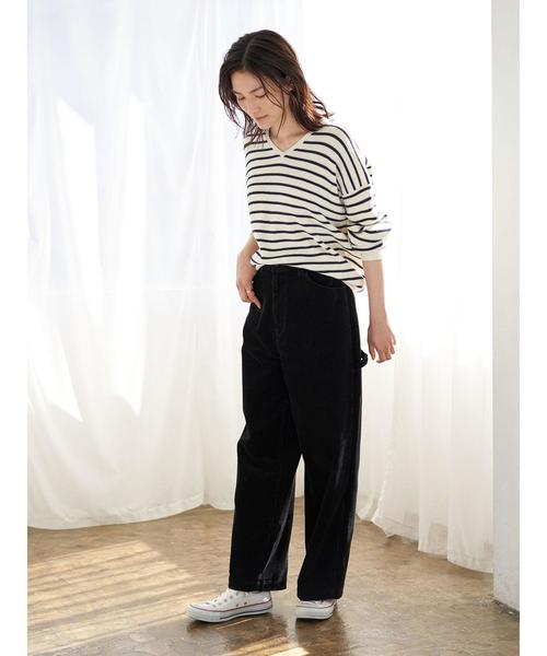 AMERICAN HOLIC(アメリカンホリック)の「コール天5ポケットワイドパンツ*(その他パンツ・レディース・ブラック/ベージュ/アイボリー・S/M/L)」の19枚目の写真