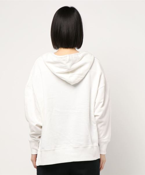 AMERICAN HOLIC（アメリカンホリック）の「Vネックフード付きBIG裏毛プルオーバー＊（Tシャツ/カットソー・レディース・チャコールグレー/カーキ/アイボリー/オフホワイト/グレー系その他・FREE）」の7枚目の写真