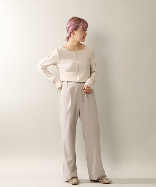 notch.（ノッチ）の「セットアップタックパンツ（その他パンツ・レディース・パープル/チャコールグレー/ライトグレー/ブラック・TM/M）」の8枚目の写真