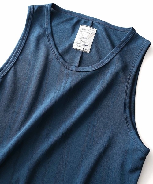 SHAREEF（シャリーフ）の「BRUSH LINE JQ TANKTOP（タンクトップ・メンズ・ブラック/ホワイト/ダークグリーン・2/3/1）」の4枚目の写真