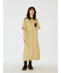 jouetie | フロントジップボーリングシャツワンピース(ワンピース)