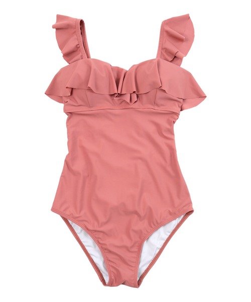 &Other Stories☆バッククロスストラップ☆フリルワンピース水着 SEA DRESS(シードレス)の「バッククロスフリルワンピース/水着