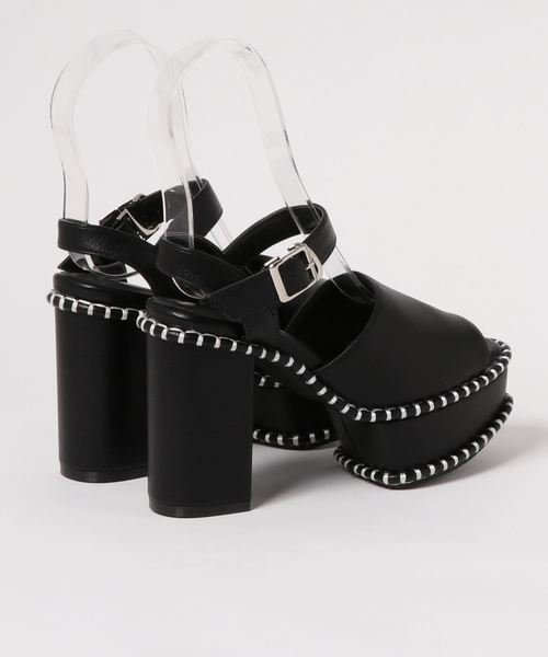 one way（ワンウェイ）の「ステッチサンダル（サンダル・レディース・ブラック/ホワイト・L/S/M）」の4枚目の写真