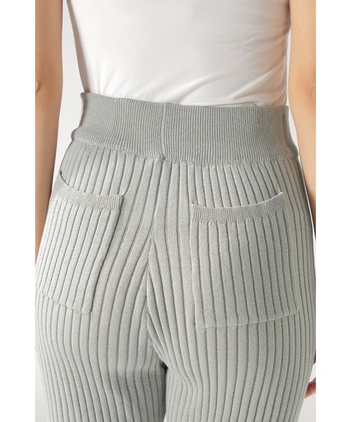 BAYFLOW（ベイフロー）の「リブニットパンツ（その他パンツ・レディース・ライトグレー/ブラック/ベージュ/カーキ・SMALL/MEDIUM）」の13枚目の写真