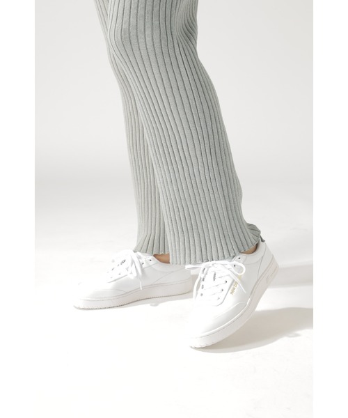 BAYFLOW（ベイフロー）の「リブニットパンツ（その他パンツ・レディース・ライトグレー/ブラック/ベージュ/カーキ・SMALL/MEDIUM）」の6枚目の写真