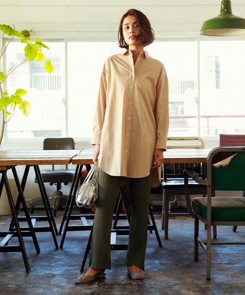 BAYFLOW（ベイフロー）の「リブニットパンツ（その他パンツ・レディース・ライトグレー/ブラック/ベージュ/カーキ・SMALL/MEDIUM）」の22枚目の写真